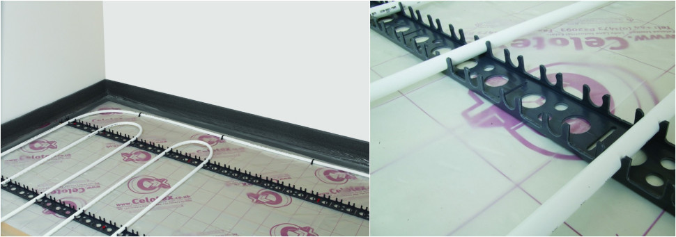 System szyn przeznaczony do montażu instalacji ogrzewania