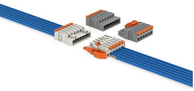 1-przewodowy wtyk z dźwigniami o rastrze 5 mm