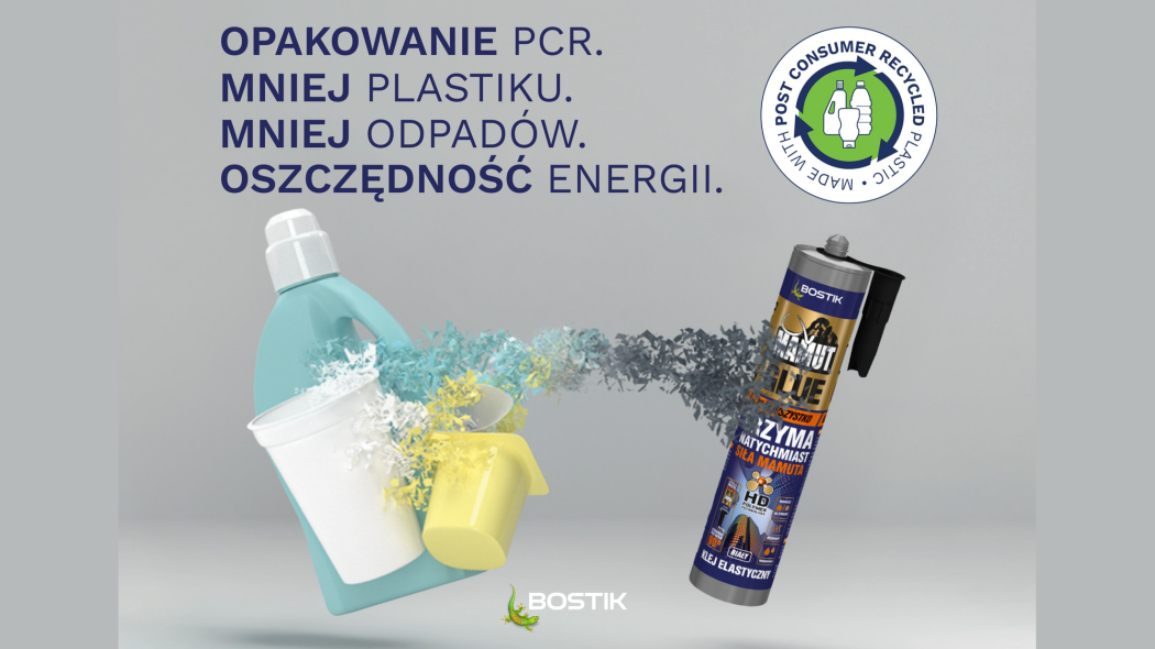 Bostik Mamut Glue w opakowaniu PCR! Innowacja w trosce o planetę!