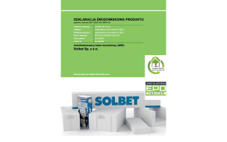 SOLBET - Deklaracja Środowiskowa Produktu (EPD)