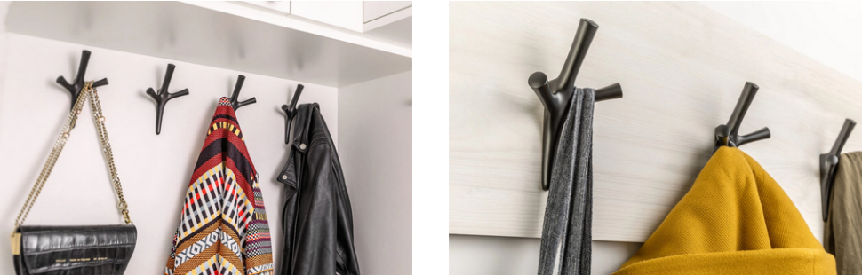 Wieszaki mocowane na drewnie