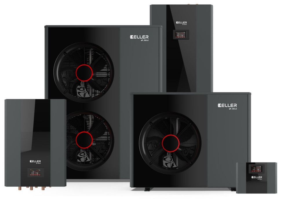 Pompy ciepła KELLER 10K i 15K - zestawy