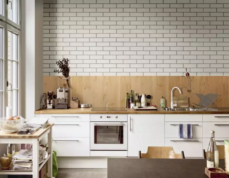 Płytki ELASTOLITH doskonale sprawdzają się jako wykończenie ścian nad blatem roboczym