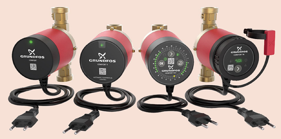 Grundfos COMFORT: Nowy typoszereg pomp do cyrkulacji ciepłej wody użytkowej