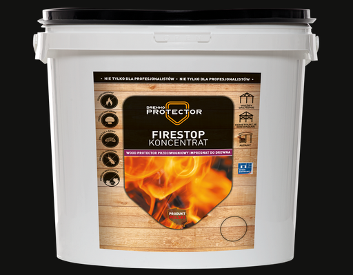 FIRESTOP - ochrona przeciwogniowa, wielofunkcyjny impregnat do drewna