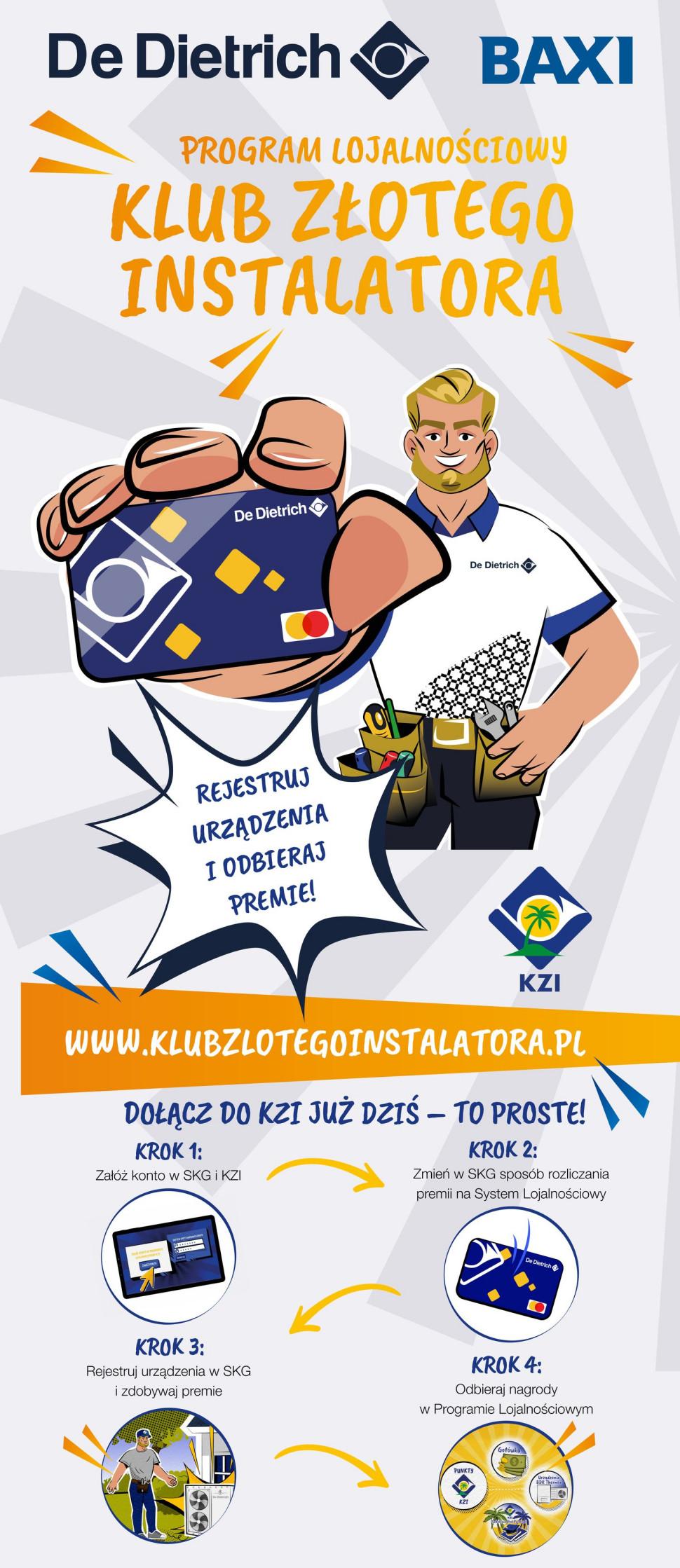 Dołącz do klubu złoteog instalatora urządzeń marki De Dietrich i Baxi