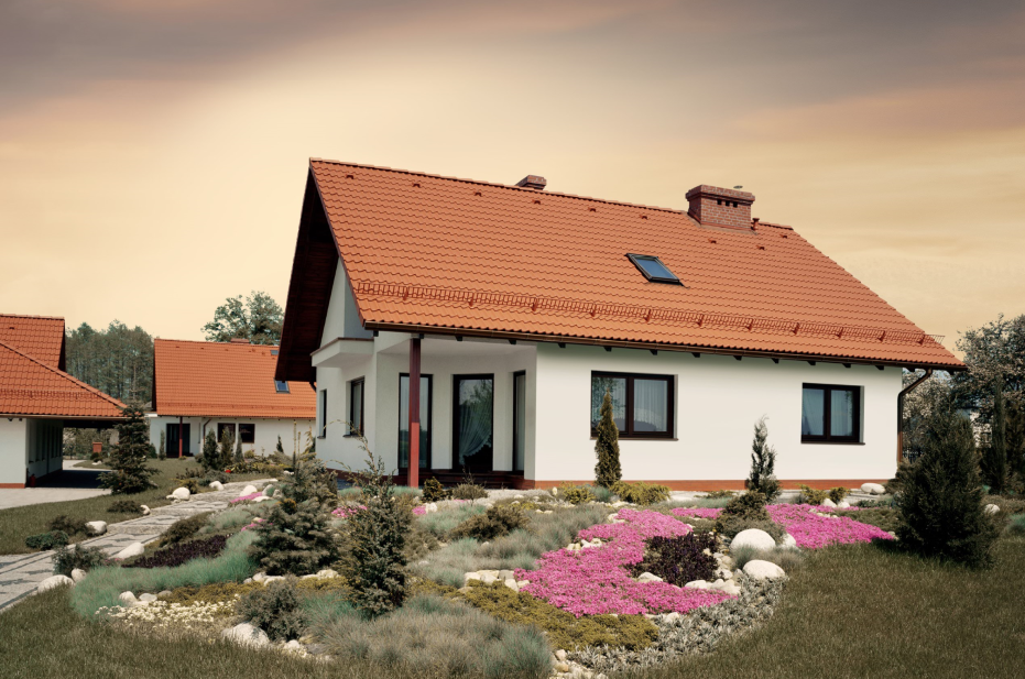 Dachówka betonowa Braas Bałtycka, kolor ceglany