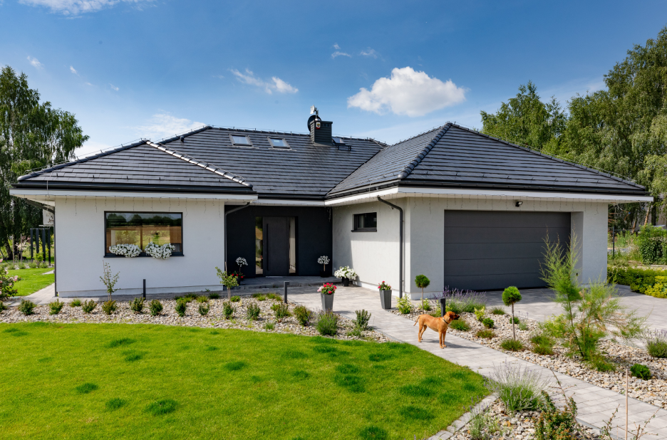 Dachówka betonowa Braas Teviva Cisar, kolor czarny