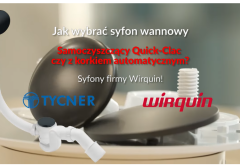 Jak dobrać i zamontować syfon wannowy WIRQUIN - Quick-Clac samoczyszczący czy z automatycznym korkiem?