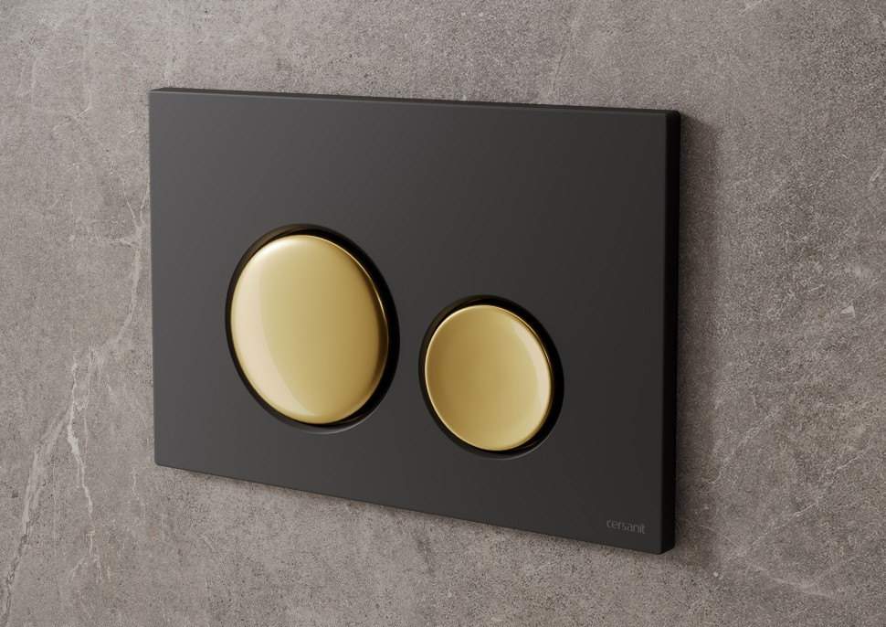 Złote klawisze w połączeniu z czarnym matowym kolorem