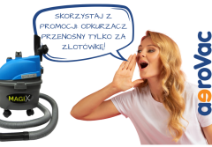 Zgarnij odkurzacz przenośny za 1 zł przy zakupie odkurzacza centralnego aeroVac!