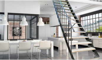 Schody kręcone na antresolę - co wybrać do małego wnętrza?