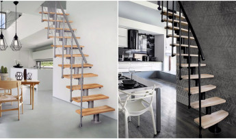 Schody kręcone na antresolę - co wybrać do małego wnętrza?