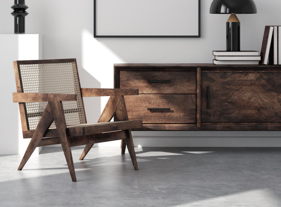 mikrocement podłoga szara