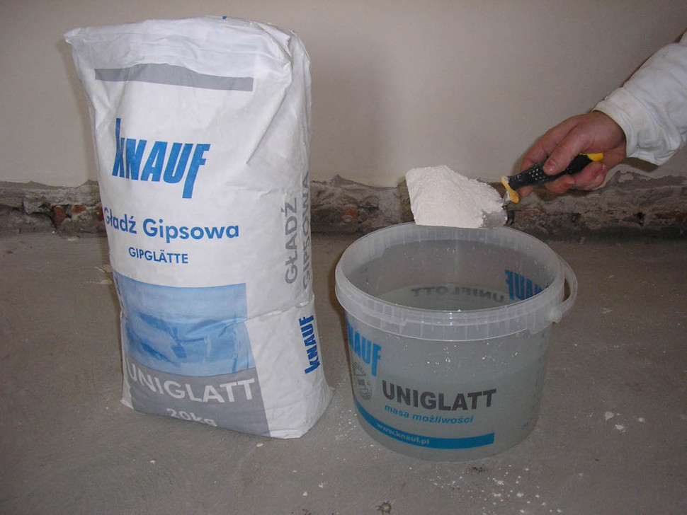 gładź gipsowa do naprawy ścian