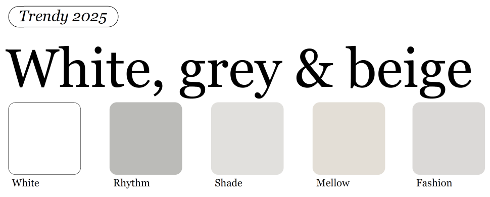 White, grey & beige od Beckers