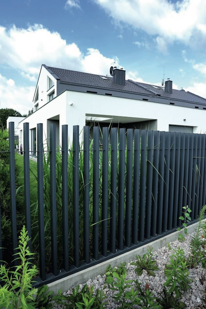 ogrodzenie metalowe antracyt
