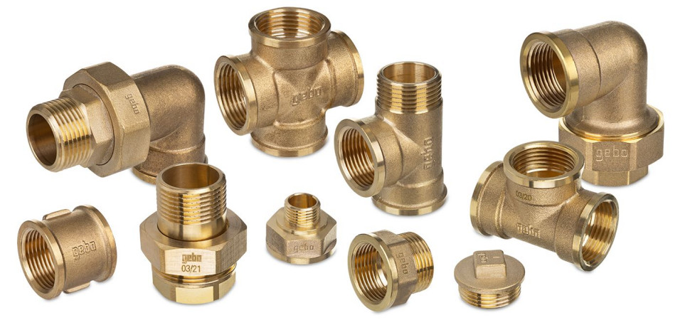 Złączki mosiężne GEBO Gold