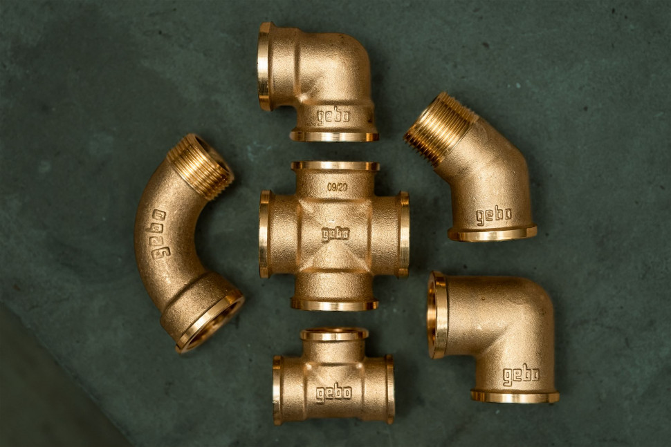 Złączki GEBO Gold są uniwersalne i mogą być stosowane w różnorodnych instalacjach wodnych i grzewczych