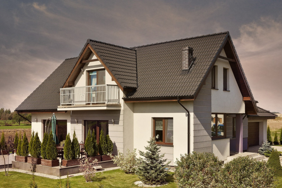 Dachówka betonowa Braas Celtycka, kolor brązowy