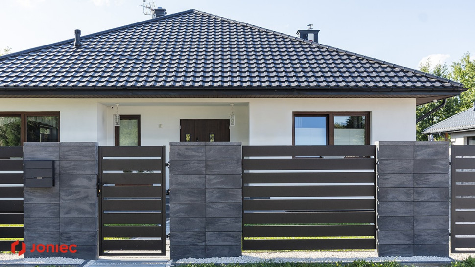 Ogrodzenia modułowe ROMA Horizon, kolor nero