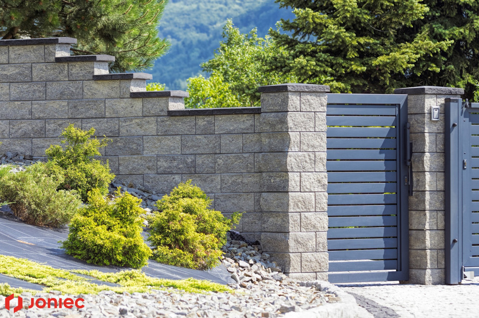 Ogrodzenia łupane GORC® de Luxe, kolor alaska