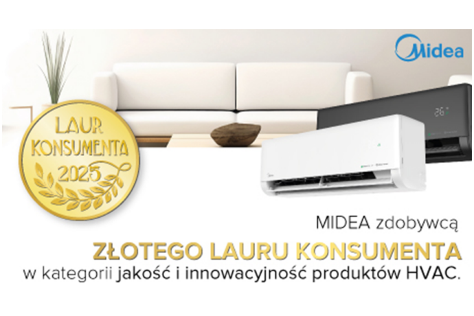 Midea zdobywa Złoty Laur Konsumenta 2025