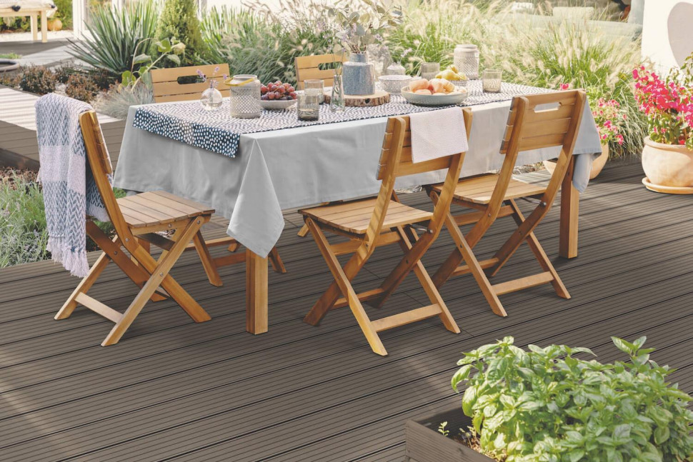 deski kompozytowe ciemny brąz na taras