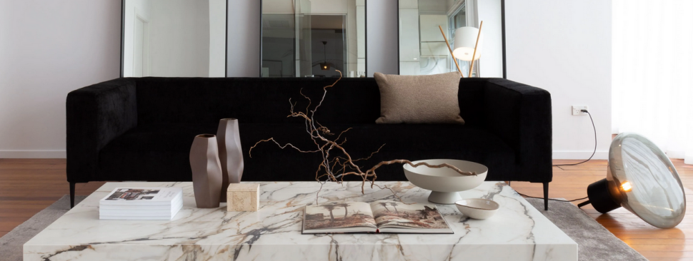 Meble Neolith przyczyniają się do zapewnienia każdemu pomieszczeniu wyjątkowej atmosfery.