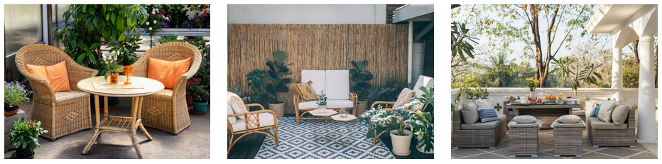 Odpowiednio dobrane meble i dekoracje pozwolą na pełne wykorzystanie tarasu przez cały sezon