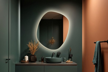 Nieregularne lustro podświetlane Roco LED