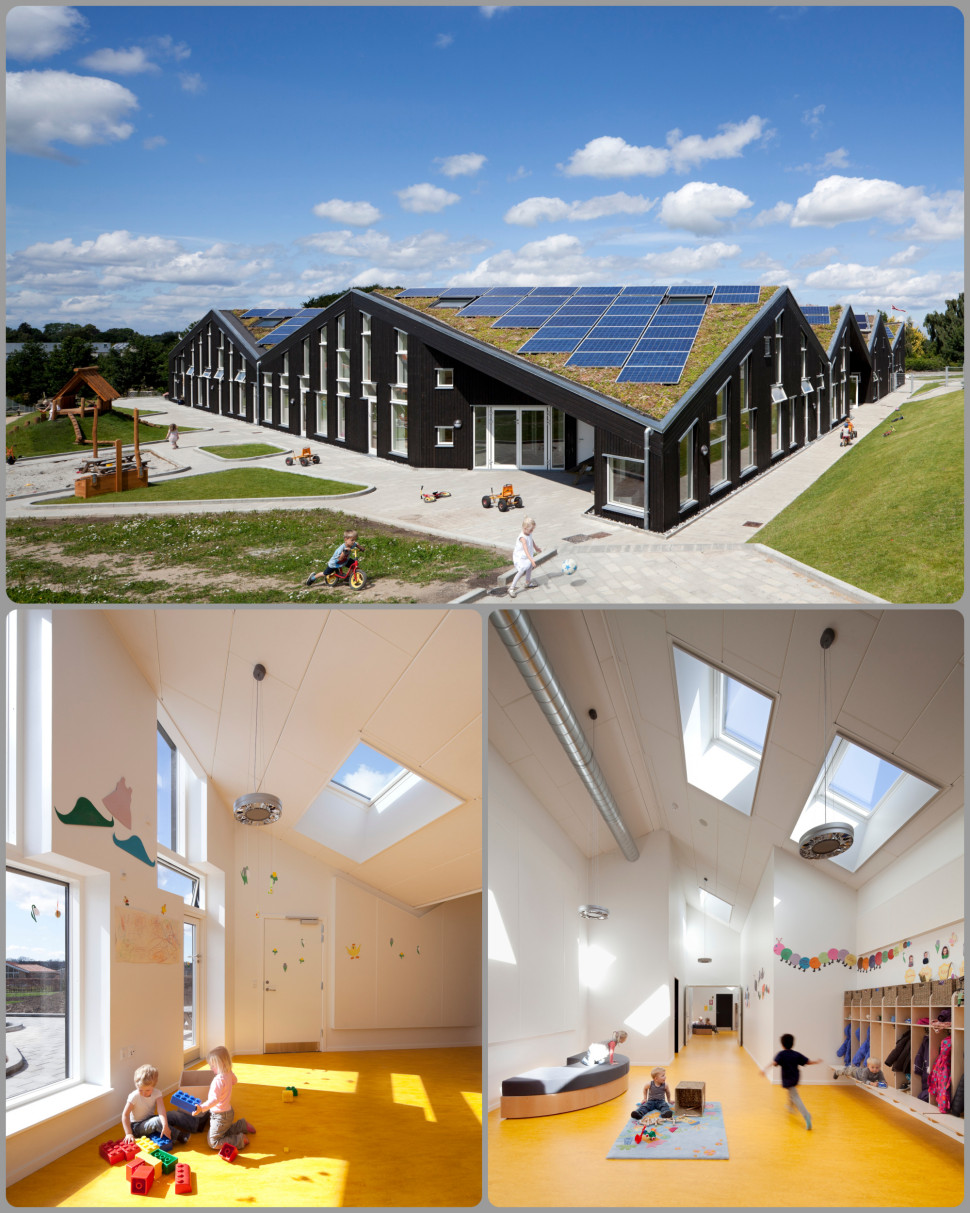 Przedszkole Solhuset w Hørsholm (Dania), zbudowane zgodnie z koncepcją Domu Aktywnego