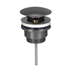 Korek klik-klak do umywalki z przelewem i bez przelewu - grafit