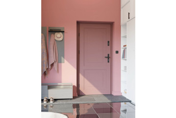 Drzwi zewnętrzne Stalprodukt-Zamość w pastelowym odcieniu