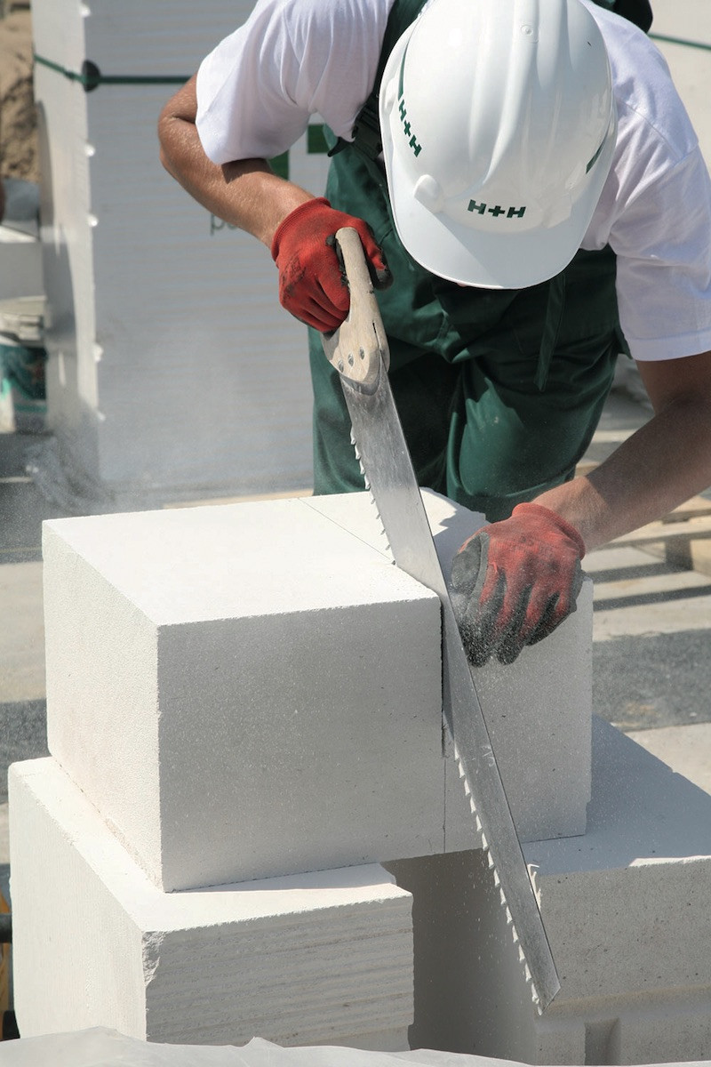 beton komórkowy cięcie bloczka