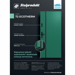Drzwi antywłamaniowe 72 Ecotherm