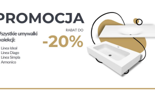 Styl i jakość w promocyjnej cenie - umywalki Luxum teraz z rabatem -20%!