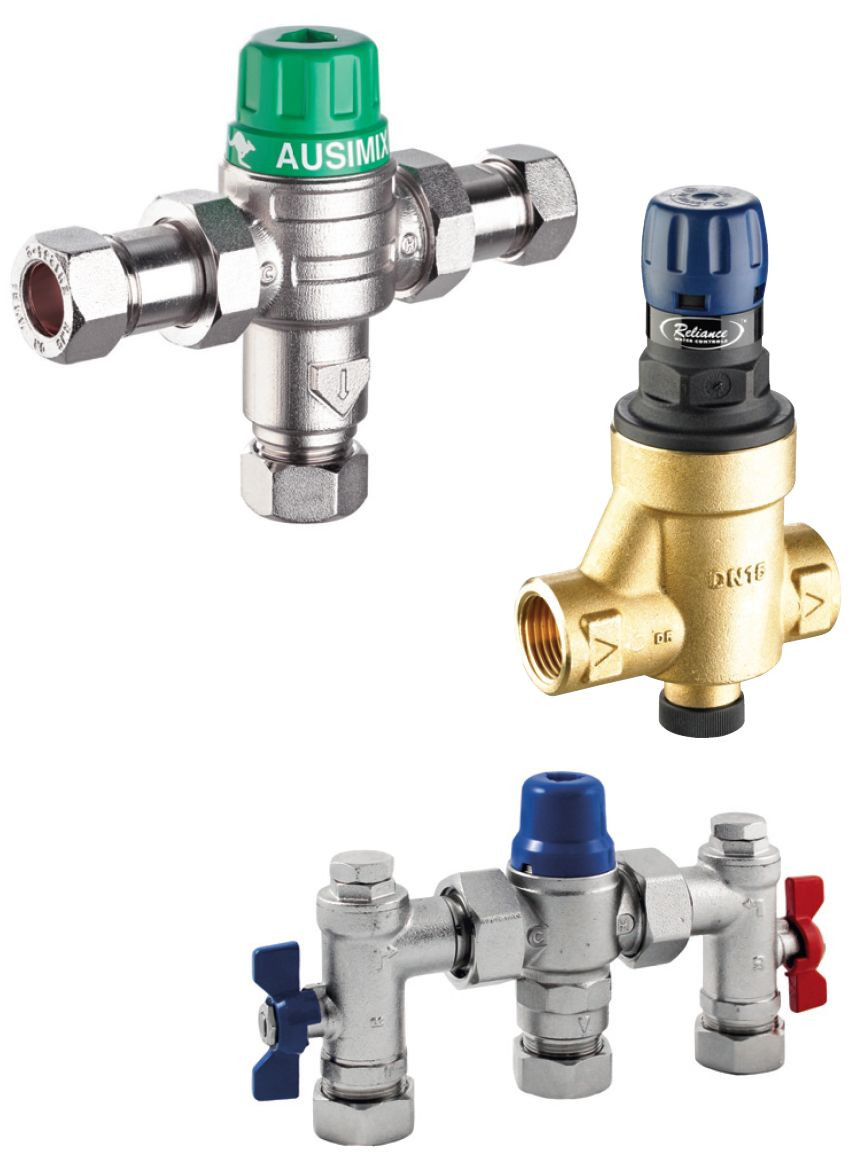 Trzy typy zaworów stosowanych w instalacji sanitarno-grzewczej