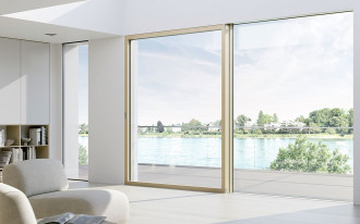 Napęd do drzwi tarasowych DRIVE axxent LS firmy SIEGENIA