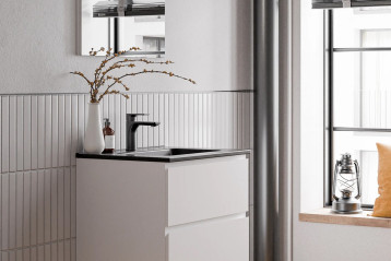 Szafka podumywalkowa Bernstein AVA 60 cm z ceramiczną umywalką