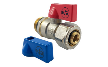 Zawór kulowy „mini” 1/2" z przyłączem PEX 16×2 mm - kompaktowe i niezawodne rozwiązanie do instalacji wodnych