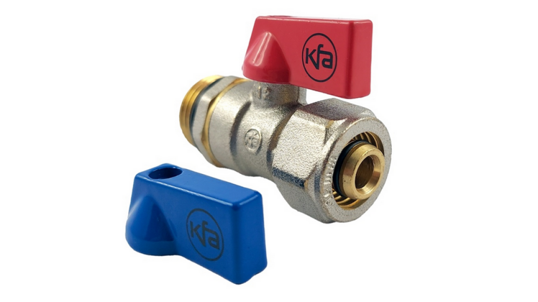 Zawór kulowy „mini” 1/2" z przyłączem PEX 16×2 mm - kompaktowe i niezawodne rozwiązanie do instalacji wodnych