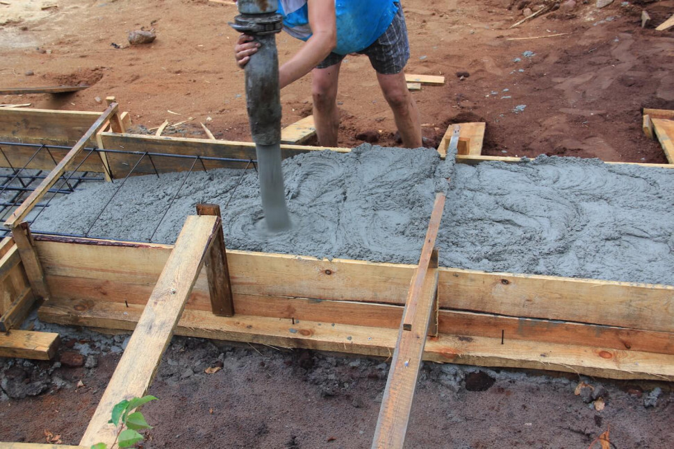 Ławy fundamentowe budowa wylewanie betonu