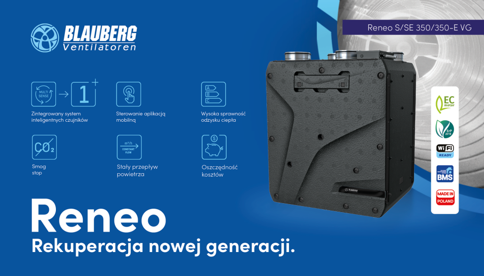Centrala wentylacyjna Reneo S/SE 350 VG - infografika