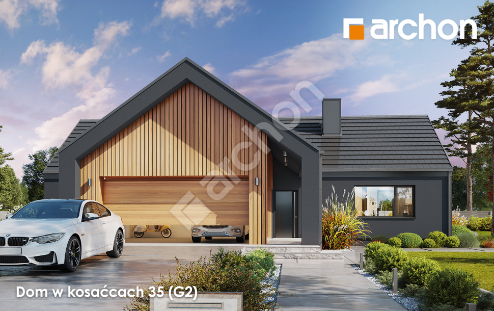 Projekt Dom w kosaćcach 35 (G2)