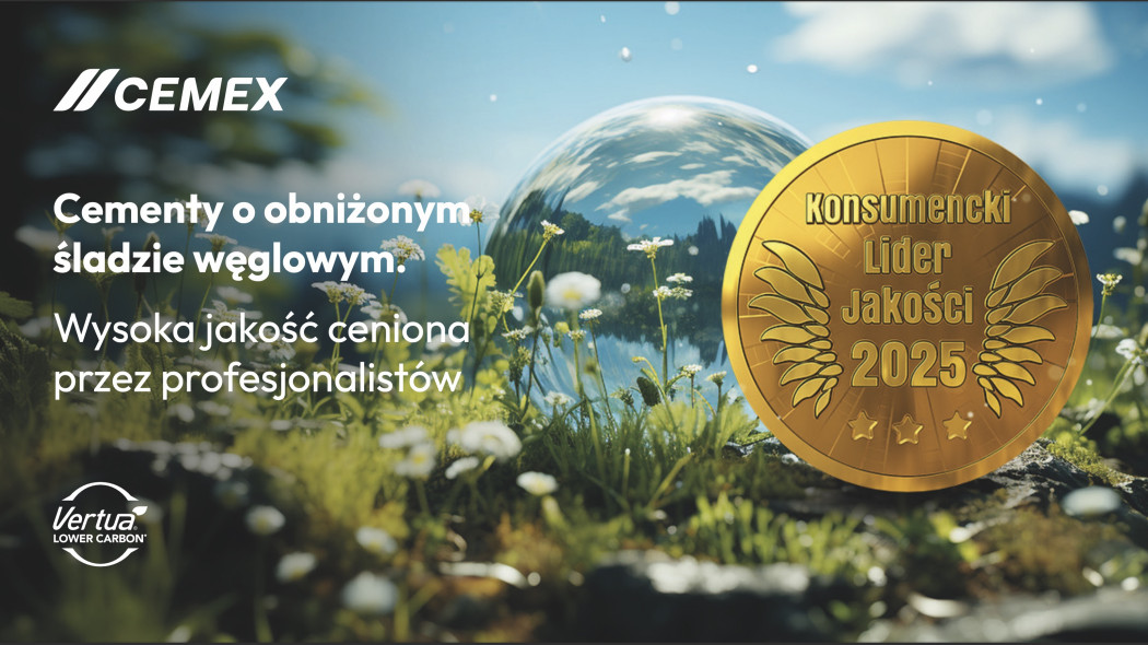 Złote Godło Konsumenckiego Lidera Jakości 2025  ponownie dla Cemex Polska