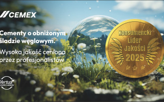 Złote Godło Konsumenckiego Lidera Jakości 2025  ponownie dla Cemex Polska