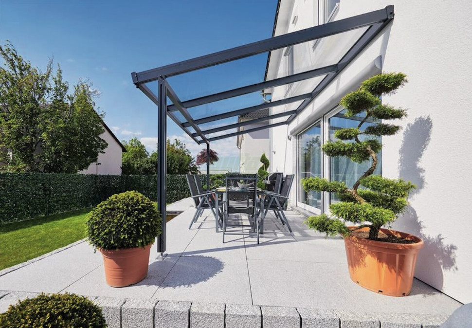 Zadaszenie tarasu z płyty z poliwęglanu