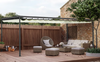 Pergola NUUN FABRIC od Aliplast - nowa jakość wypoczynku na świeżym powietrzu