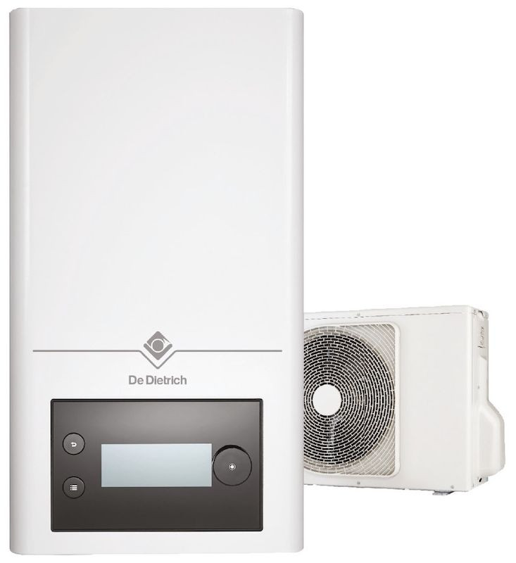 Pompa ciepła typu powietrze/woda “Split Inverter” składa się z jednostki zewnętrznej AWHPT i modułu wewnętrznego HPX2 Split